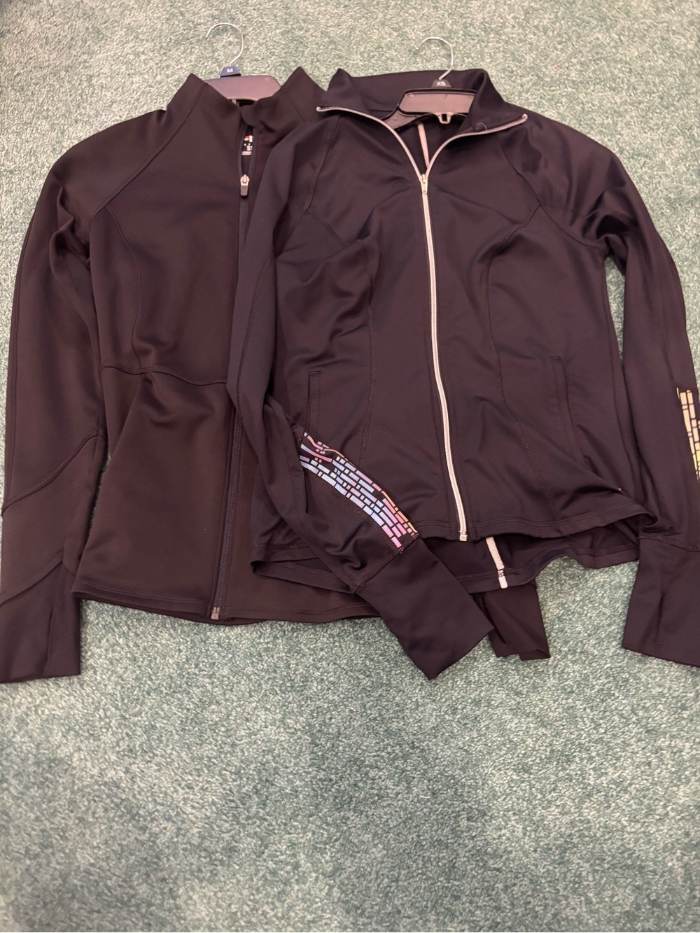 FILA Sport Women Small Zip Jacket Bundle Black Activewear 2 Pack Full Zip‎